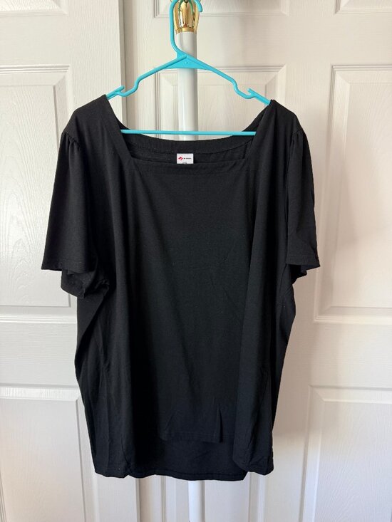 Tops - WIHOLL Square Neck Shirt Lot of 3 White Black Striped 3XL